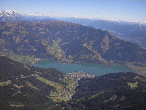 Zell am See a jezero